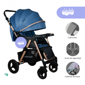 Coche Cuna modelo Nonna Bambino Color Azul