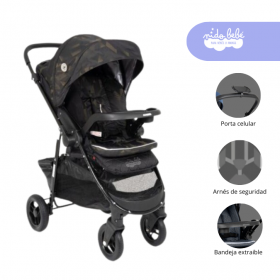 Coche Cuna de bebe modelo Valencia Color Negro