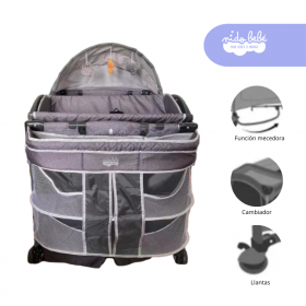 Cuna Corral de bebe Verona Color Plomo