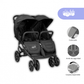 Coche Cuna Mellicero Pietro Color negro