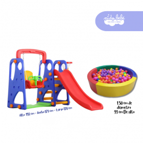 Centro de juegos Tobogan y Piscina de pelotas Grande