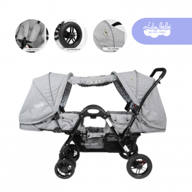 Coche Cuna Mellicero Duox Deluxe Color plomo