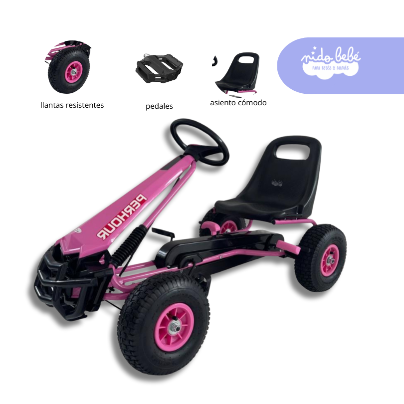 29 Carrito Chachicar para Niño modelo Meta color Rosado - Imagen 1