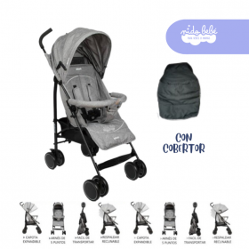 Coche Coche Baston Adventure color Plomo