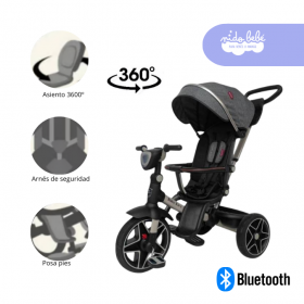 Triciclo para niño Explorador color Plomo