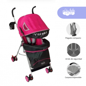 Coche Baston modelo Mendoza Star color Ligth Fucsia