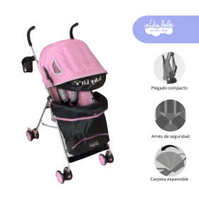 Coche Baston modelo Mendoza Star color Ligth Rosado