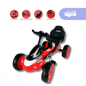 Carrito Chachicar para Niño modelo Veloster color Rojo