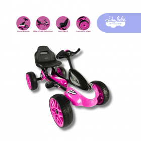 Carrito Chachicar para Niño modelo Veloster color Rosado