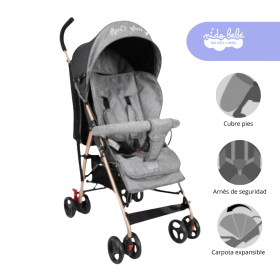 Coche Baston Super Adventure Color Plomo