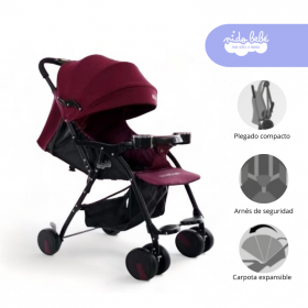 Coche Maleta modelo Jorsh Color Guinda