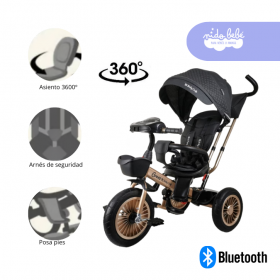 Triciclo con Bluetooth modelo Croos color Negro