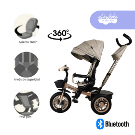 Triciclo con Bluetooth modelo Croos color Beige
