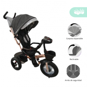 Triciclo musical modelo Dael Deluxe color negro