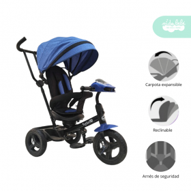 Triciclo musical modelo Spin Deluxe color azul