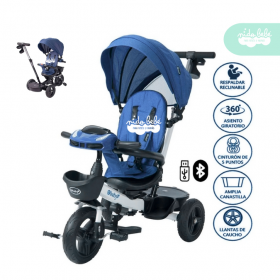 Triciclo con Bluetooth modelo Aria Deluxe color Azul