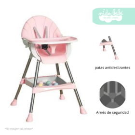 Silla de Comer de bebé modelo Mimi color Rosado