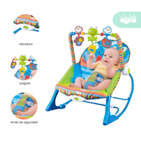 Silla Nido Mecedora de Bebé Baby Sweet Azul