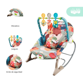 Silla Nido Mecedora de Bebé Baby Boo Azul