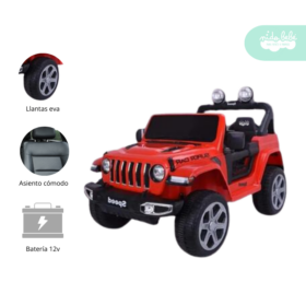 Carrito a Batería para niño Modelo Super Car Rojo