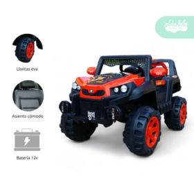 Carrito a Batería para niño Modelo Go Reel Rojo