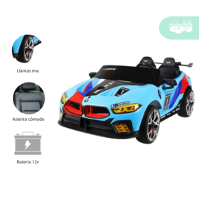 Carrito a Batería para niño Modelo Hart Azul