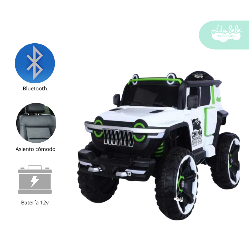 169 Carrito a Batería para niño Modelo Loki Blanco - Imagen 1
