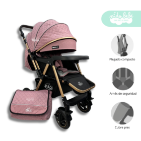 Coche Moises Zaragoza Premium Pink
