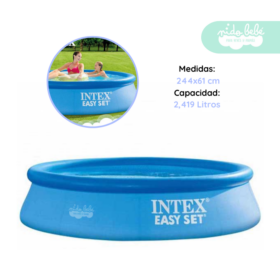 Piscina circular intex 2.44 metros