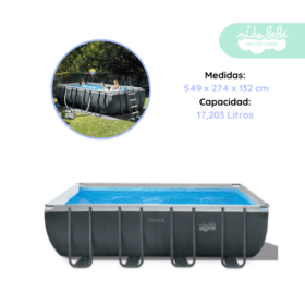 Maxi Piscina Estructural Rectangular intex 17mil L