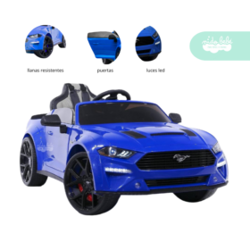 Carrito a Batería para niño Mustang color Azul