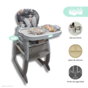 Silla De Comer convertible en Carpeta Kitty dark
