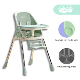 Silla de Comer de bebé modelo Lulu color Verde