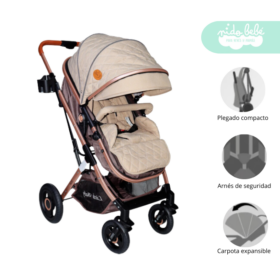 Coche Moises de bebe Estocolmo Baby Beige