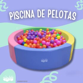 PISCINA DE PELOTAS DE BEBE 1.10 cm colores pasteles