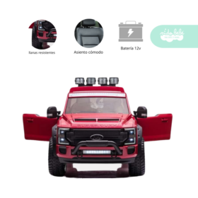 Carrito a Batería para niño Ford color Rojo