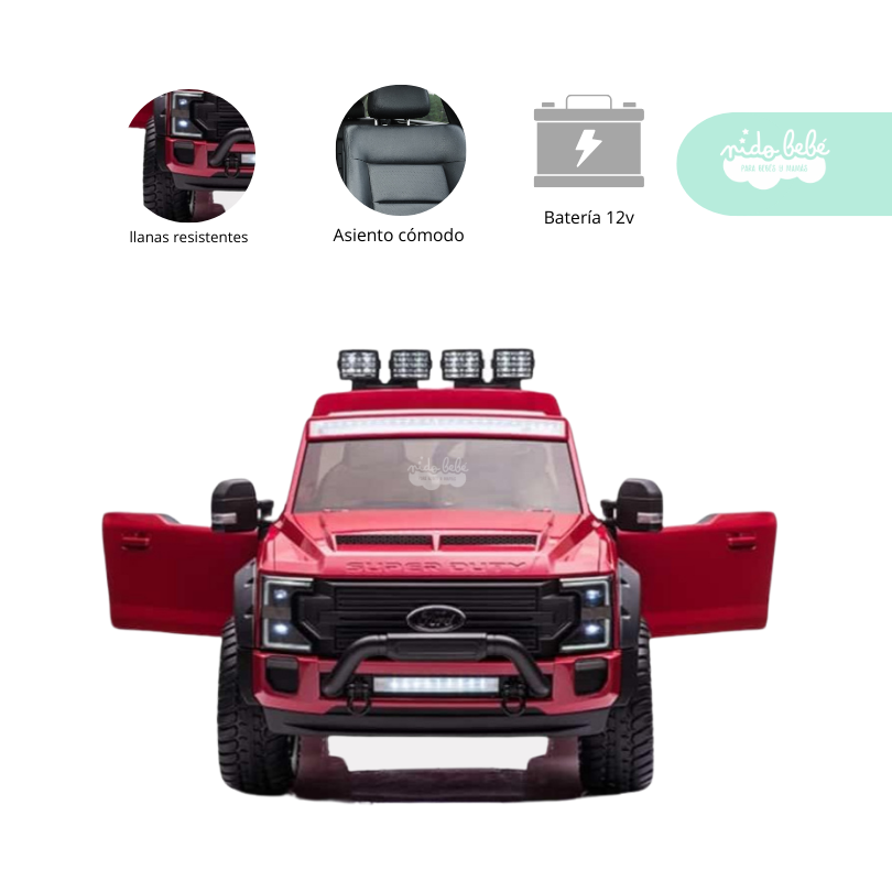 5 Carrito a Batería para niño Ford color Rojo - Imagen 1