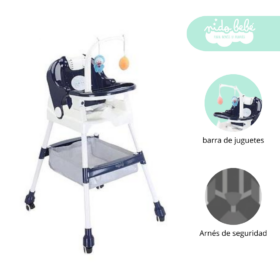 Silla de Comer de bebé modelo Betty color Azul