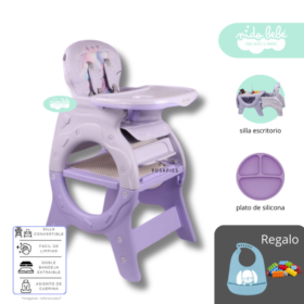 Silla De Comer convertible en Carpeta Donna Purple