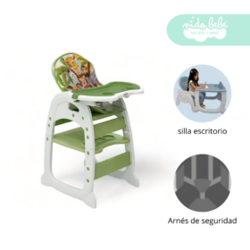 Silla De Comer convertible en Carpeta Safary Green