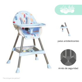 Silla de Comer de bebé modelo Mimi color Celeste