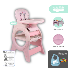 Silla De Comer convertible en Carpeta Donna Pink