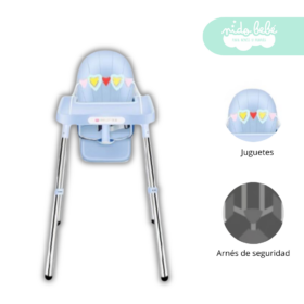 Silla de Comer de bebé modelo Jake color Celeste