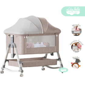 Cuna Colecho para bebe Multifix color beige