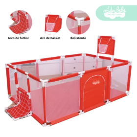CORRALITO INFANTIL de tela didactico rojo