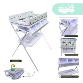 Bañera Cambiador de Bebé Blanco