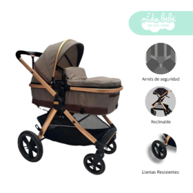 Coche Moises de bebe Josefyn color Beige