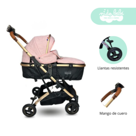 Coche Moises de bebe edicion deluxe Vaduz Rosado