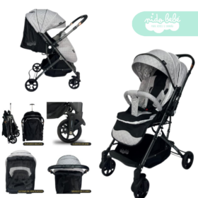 Coche Maleta para bebe modelo Modrick Plomo