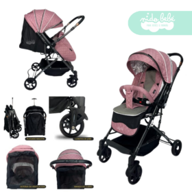 Coche Maleta para bebe modelo Modrick Rosado